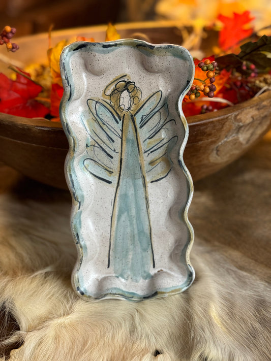 Small Rectangle Angel Dish