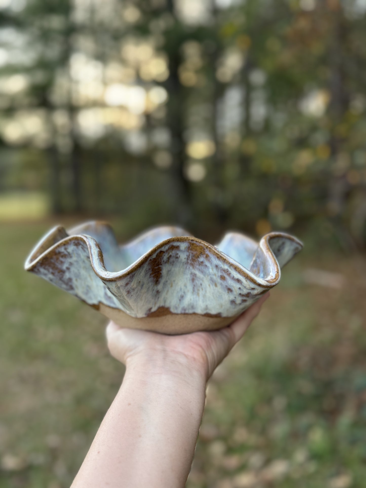 Large Dip Bowl (Blue Oyster)