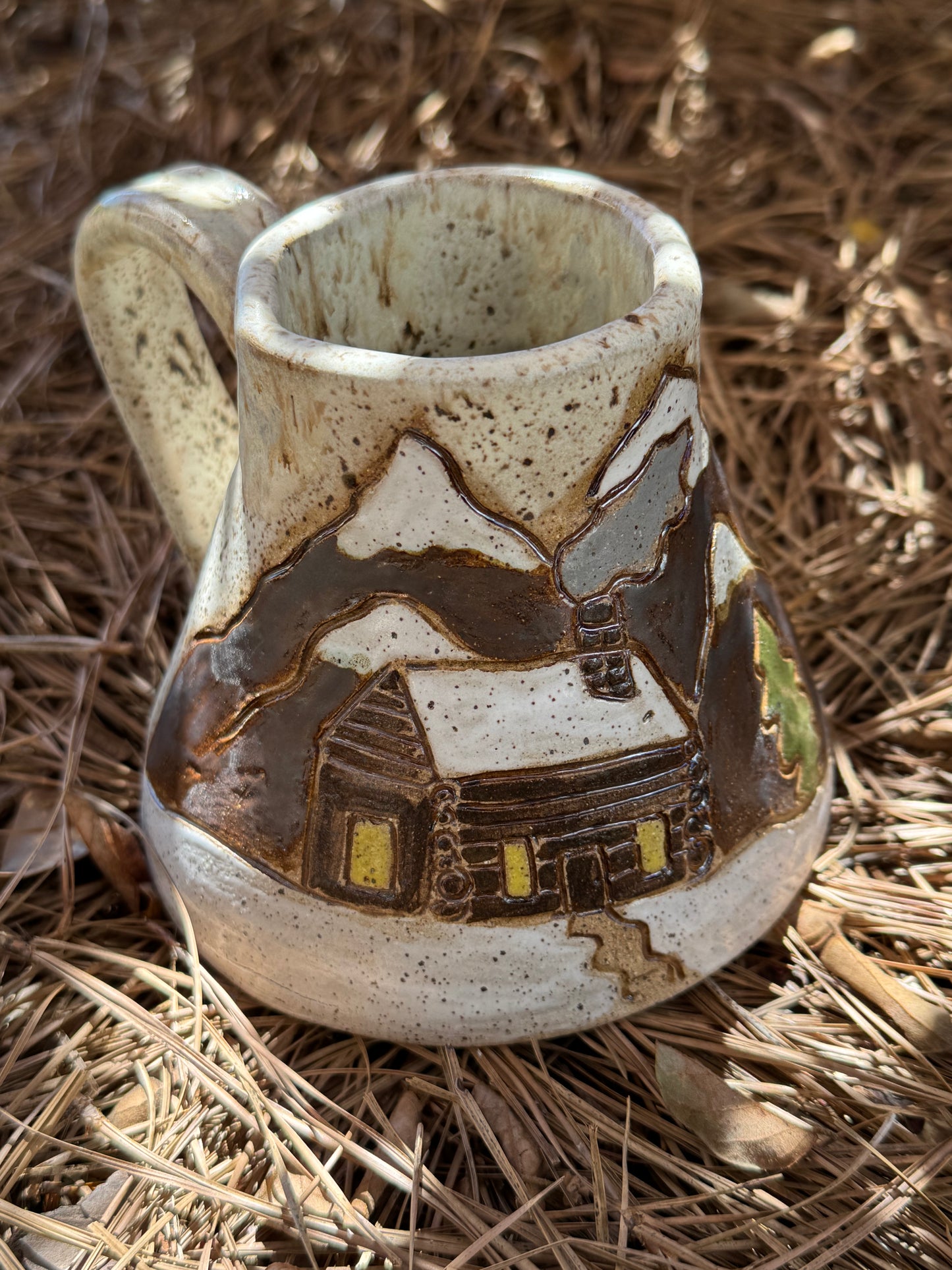 Log Cabin Fat Bottom Mug(Made To Order)